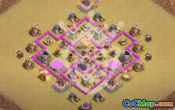 Copy TH6 Base Layouts for Clash of Clans #54792