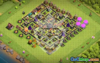 Copy TH9 Base Layouts for Clash of Clans #53190