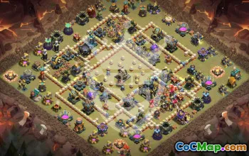 Copy Top TH17 Clash of Clans Base Layouts #54223