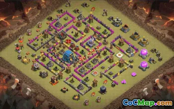 Copy Town Hall 12 Base Layouts | CoC War & Trophy Bases #31679