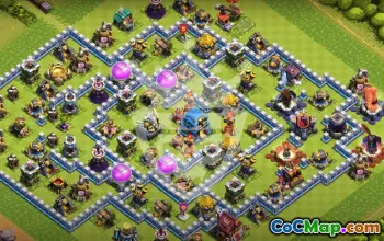 Copy Town Hall 12 Base Layouts for Clash of Clans #52559