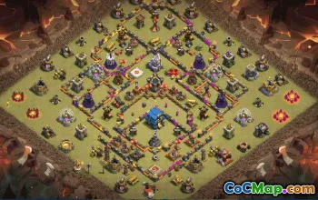 Copy Town Hall 12 Base Layouts | War, Trophy & Home Village Maps #30968