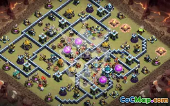 Copy Town Hall 13 Base Layouts for Clash of Clans #53393