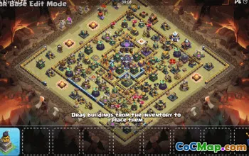 Copy Town Hall 15 Base Layouts - CoC Map & Trophy, Farming Bases #28883