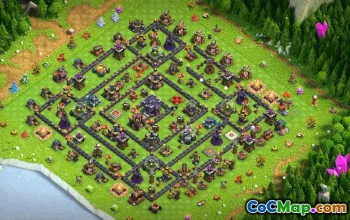 Copy Town Hall 15 Base Layouts | CoC Maps & Trophy War Bases #31435
