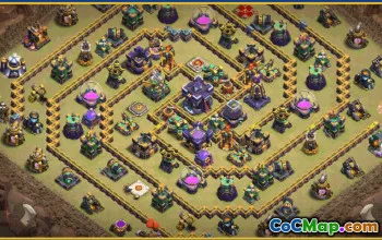 Copy Town Hall 15 Base Layouts & Links | Clash of Clans Map #27844