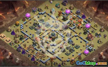 Copy Town Hall 17 Base Layouts with Link #52671