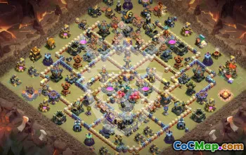 Copy Town Hall 17 Base Layouts with Link #52923