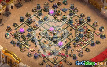 Copy Town Hall 17 Clash of Clans Base #56329