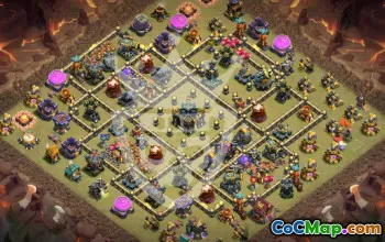 Copy Town Hall 17 Clash of Clans Base Layout #56927