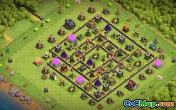 Copy Town Hall 9 Base Layouts for Clash of Clans #53577