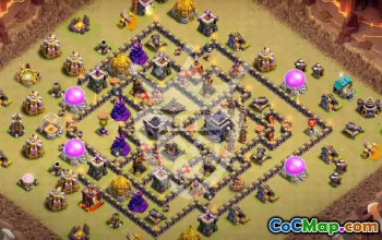 Copy Town Hall 9 Base Layouts for Clash of Clans #54297