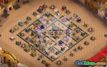 Copy Town Hall 9 Base Layouts for Clash of Clans #57005