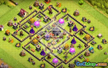 Copy Town Hall 9 Base Layouts & Maps #54293