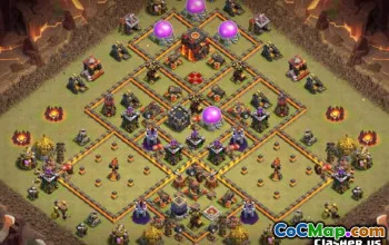 CRUSH COC市政厅10：顶部布局和地图＃14402