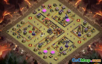 定制COC市政厅10基本布局和地图＃11721