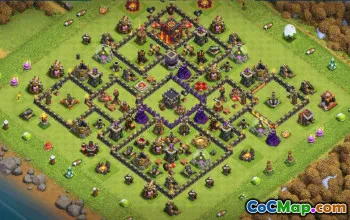 Download CoC Base Layouts for Town Hall 10 | Trophy & War Maps #32158