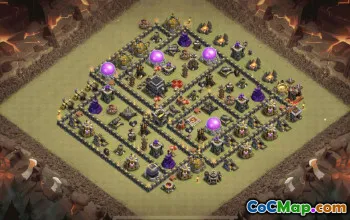 Download CoC Base Layouts for Town Hall 9 | War & Trophy Maps #33389