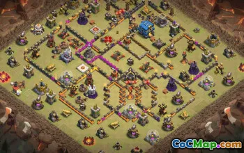 Download CoC Town Hall 12 Base Layouts | Trophy, War & More #31161