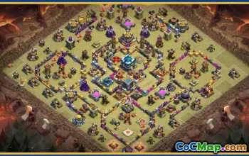 Download CoC Town Hall 13 Base Layouts | War, Trophy, Home Village #29596