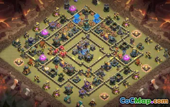 Download Top TH18 Clash of Clans Base Layout #56874