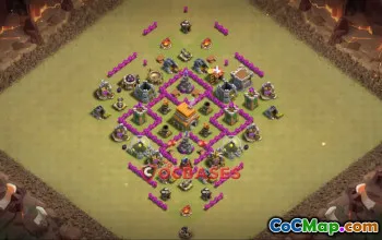 Effective Town Hall 6 War Base | Clash of Clans Strategies #24081