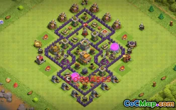 Efficient Town Hall 7 Farming Base - Anti 2 Stars Design #21750