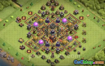 Farm TH10 Base Design - Anti 3 Stars - Clash of Clans #25014
