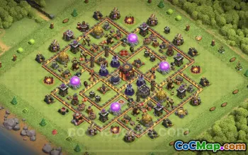 Farming Base TH10 Max Levels - Anti 3 Stars & Links #19875