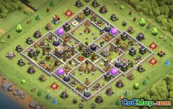 Farming Base TH11: Anti-Everything Hybrid Design & Link #25313