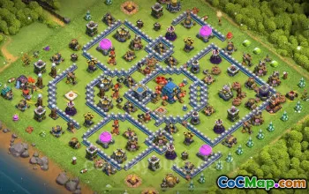 Farming Base TH12 - Anti Everything, Hybrid for Clash of Clans #20924
