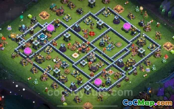 Farming Base TH13: Anti Everything Layout for COC #20992