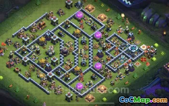 Farming Base TH13 with Link - Anti Everything | COC Design #21337