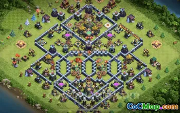 Farming Base TH14: Hybrid & Anti-Everything Link - COC #26071