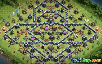 Farming Base TH14 with Link - Clash of Clans Design #26072