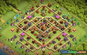 Farming Base TH16 - Anti 3 Stars Layout for COC 2025 #22210