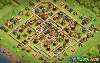 Farming Base TH16 with Link | Anti 3 Stars | Clash of Clans 2025 #52520