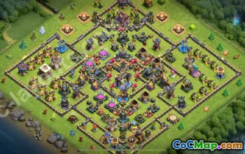 Farming Base TH18 with Anti 3 Star Defense #55466