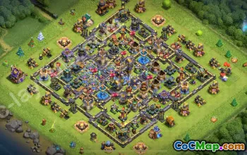 Farming Base TH18 with Link & Anti 3 Stars #56886
