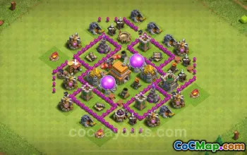 Farming Base TH6 - Anti 3 Stars Strategy | Clash of Clans 2024 #18436