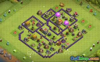 Farming Base TH7: Anti-2-Sterne-Hybrid für Clash of Clans 2024 #18647