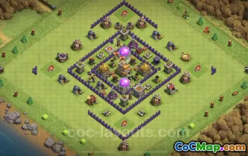 Farming Base TH7: Anti Everything Layout - Clash of Clans #24121