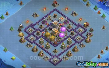 खेती का आधार TH7 डिज़ाइन - एंटी 2 स्टार हाइब्रिड लेआउट #18735