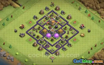 Cơ sở canh tác TH7 Cấp độ tối đa - Bố cục kết hợp chống 3 sao #18767