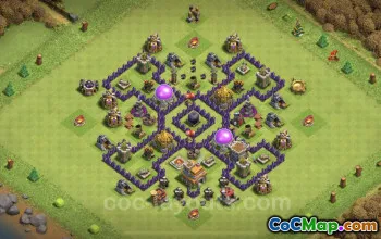 Farming Base TH7 Max Levels - Clash of Clans Design Guide #24093