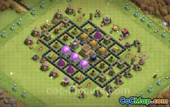 Farming Base TH8: Anti Everything Hybrid Layout 2023 #19057