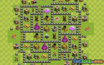 Farming Base TH8 Design for Clash of Clans - Town Hall 8 #19284