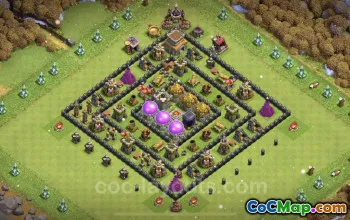 Farming Base TH8 Max Levels & Links - Clash of Clans #24509