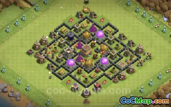 Farming Base TH8 with Link - Clash of Clans Design #24515