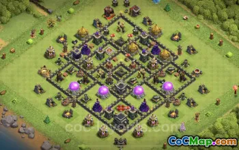 Farming Base TH9 - Clash of Clans 2023 Base with Link #19501